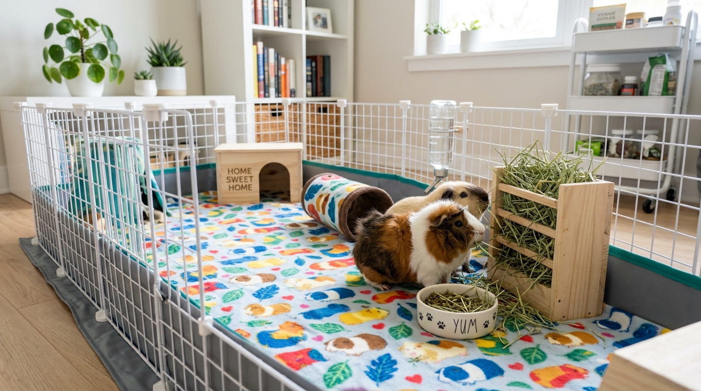 Best Reusable Fleece Cage Liners for Guinea Pigs: Fast Wicking & Triple Layer