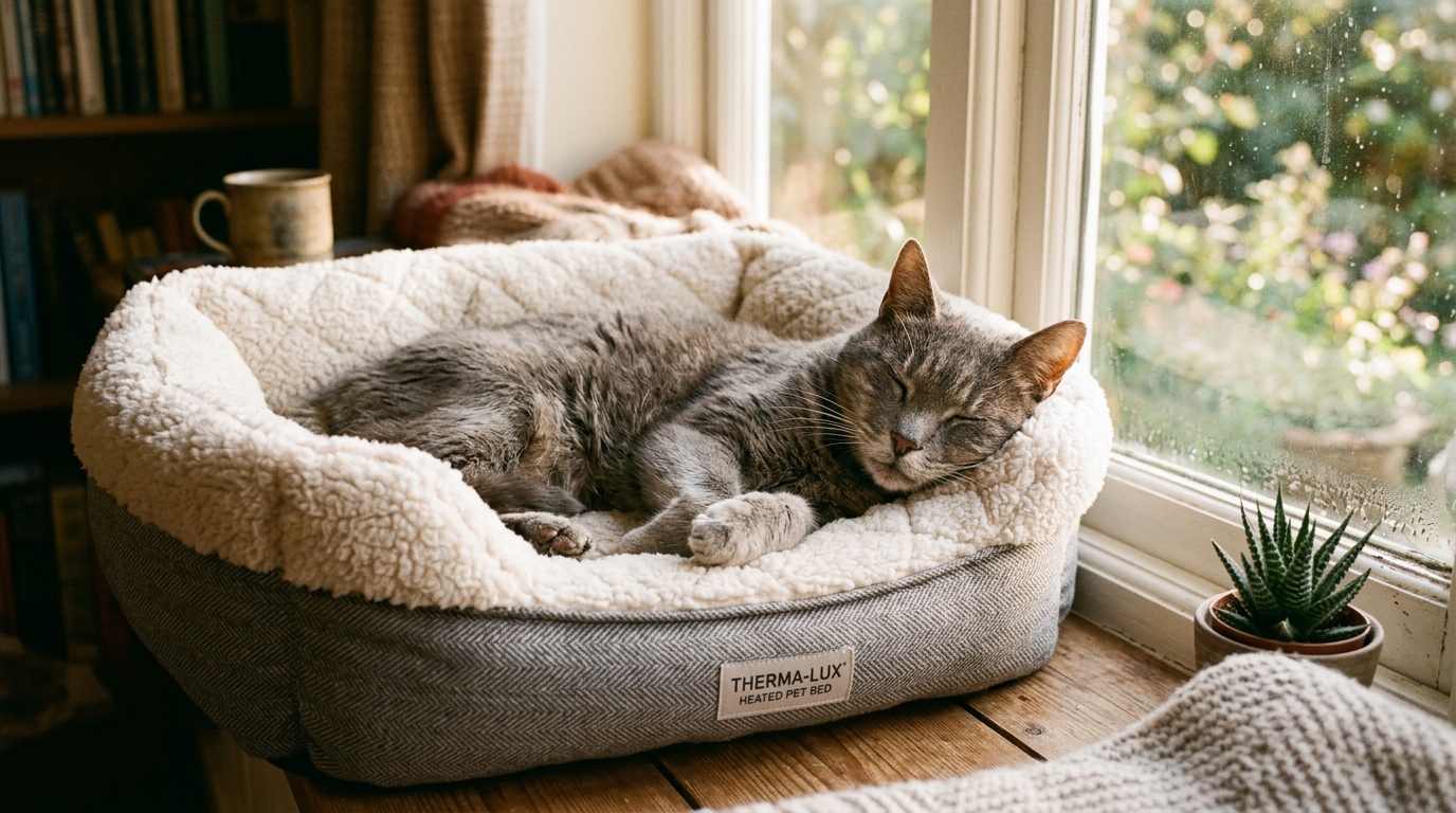 Orthopedic Heated Beds for Senior Cats with Severe Joint Pain